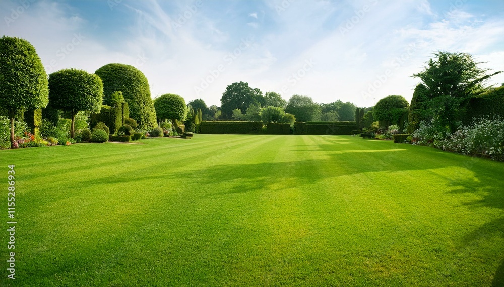 Fototapeta premium English garden in spring