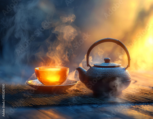 Steaming Tea Ceremony photo