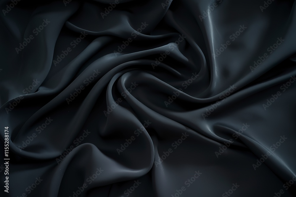 Fototapeta premium A moody and dramatic shot of a dark fabric