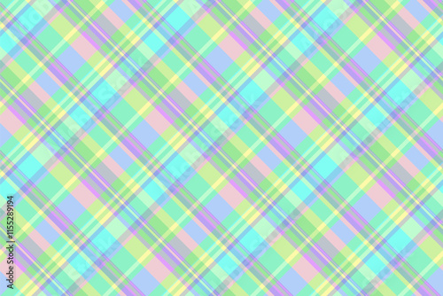 Track vector textile check, idyllic plaid texture pattern. Choice background fabric tartan seamless in light and green colors.