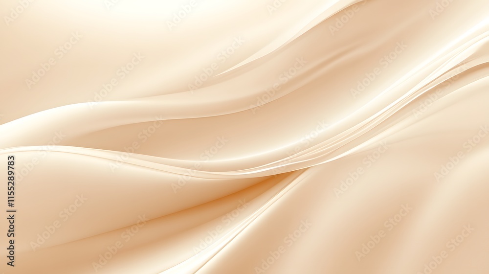 Obraz premium Abstract Beige Waves Flowing Seamlessly