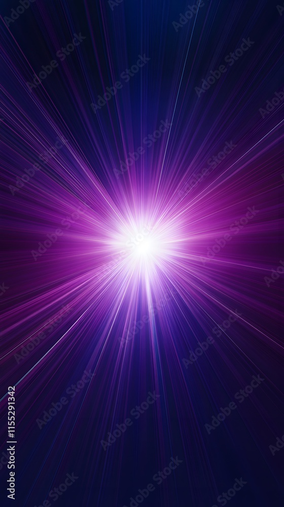 Obraz premium Abstract Purple Light Rays Burst Background