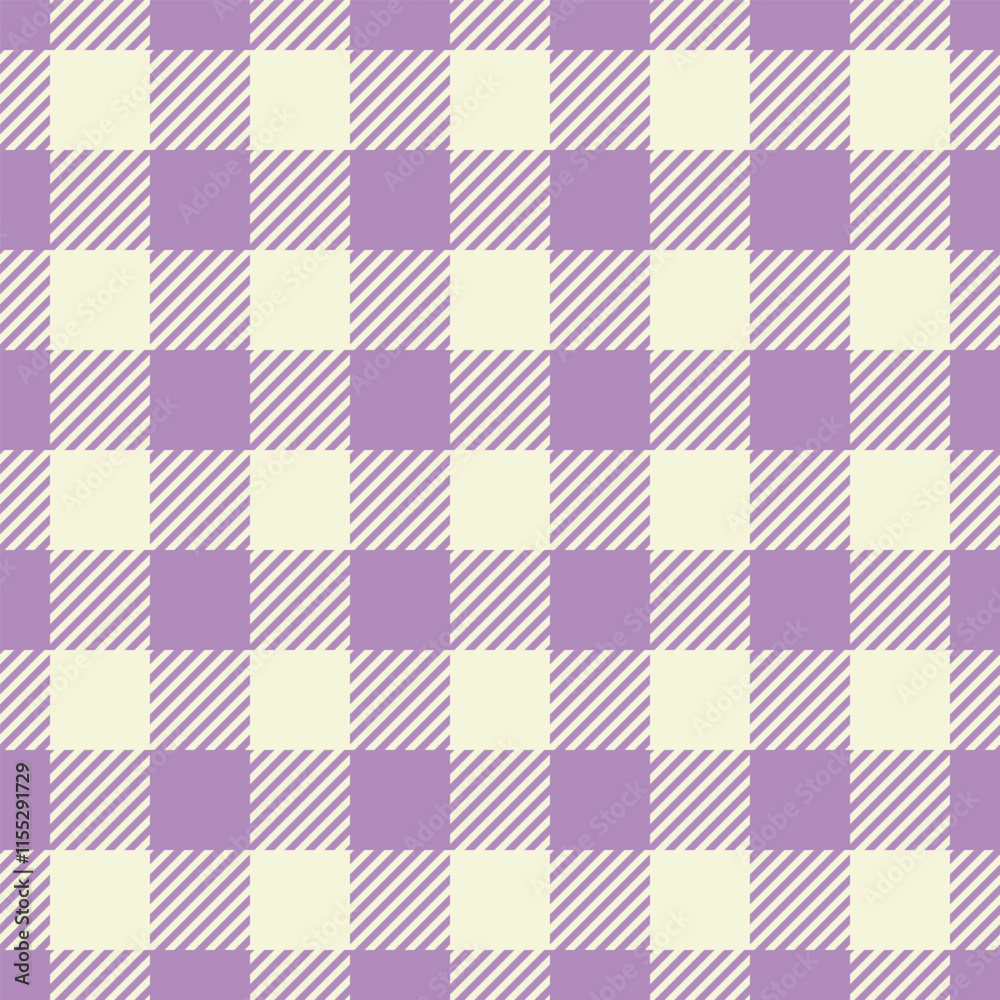 Seasonal fabric pattern texture, sparse check textile tartan. Factory background seamless plaid vector in pastel and beige colors.