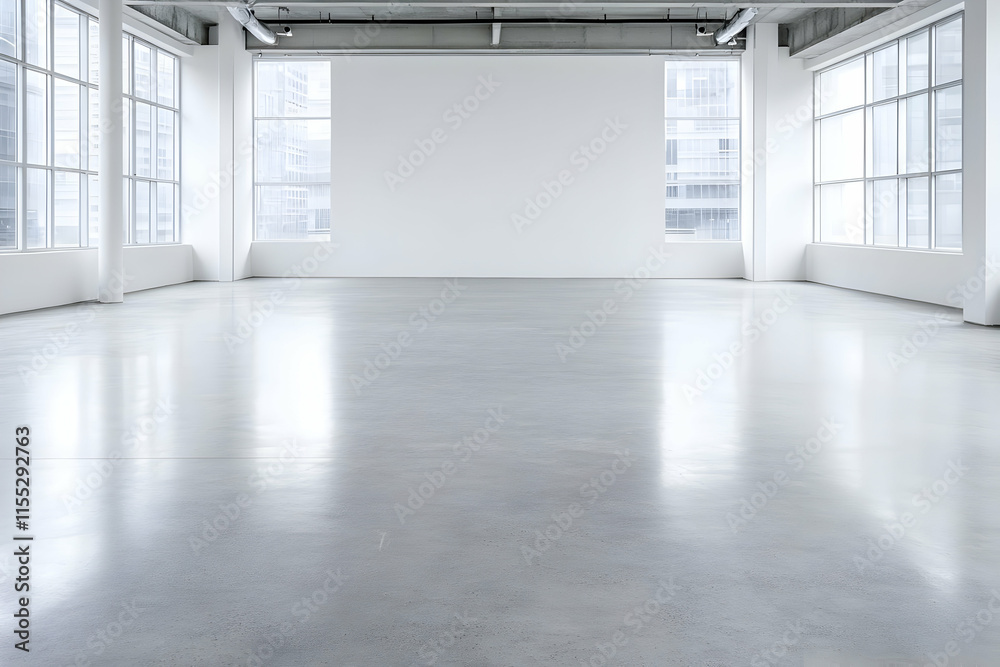 Empty Room Polished Floor Illustration Empty Room Polished Floor Illustration