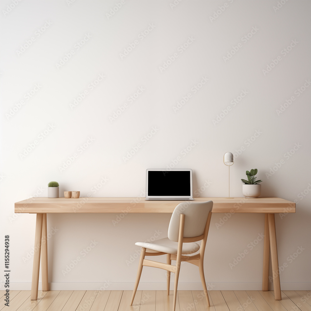 Minimalist Home Office Wooden Desk Laptop Chair Minimalist Home Office Wooden Desk Laptop Chair