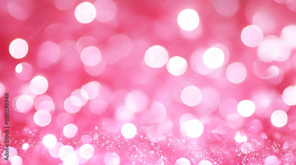 Pink Glitter Background With Sparkling Lights Pink Glitter Background With Sparkling Lights