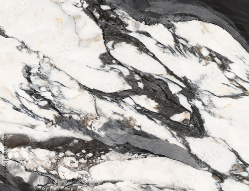 Carrara statuarietto white marble with Dark Gray luxury effect, white marble texture background, calacatta glossy marble photo