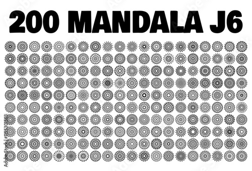 various mandala collections - 200 set yoga pattern