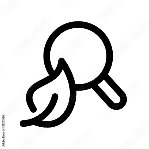 search and leaf icon