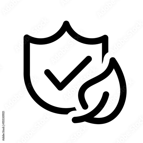 shield and leaf icon 