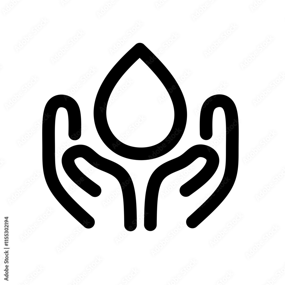 Obraz premium safe water icon for graphic design