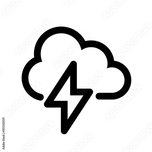 storm weather icon for graphic design