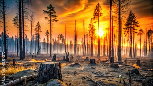 High-resolution images reveal devastating wildfires, scorching forests globally, fueling climate change's environmental disaster.