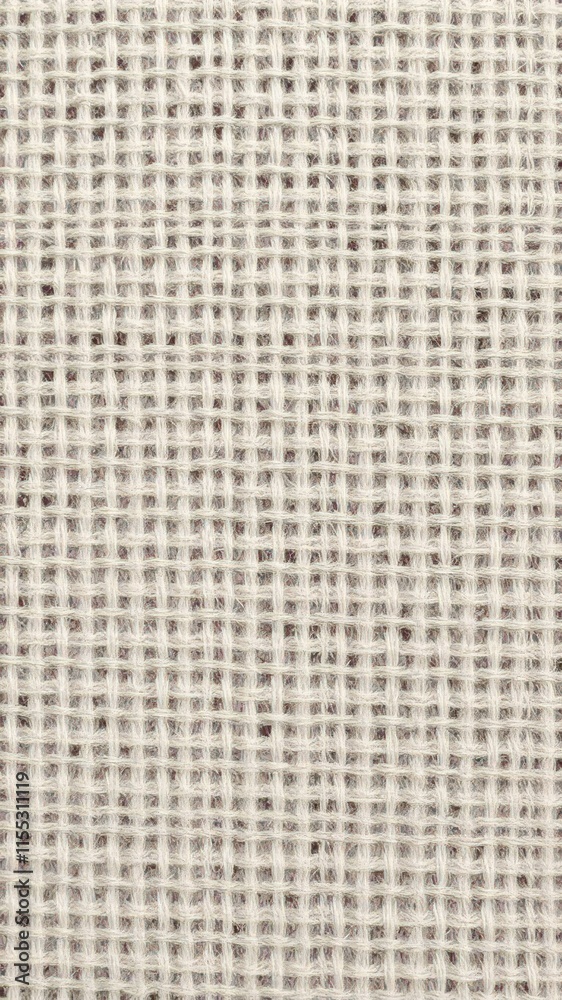 Fototapeta premium Close-up of a coarsely woven, heavy linen fabric with visible slubs and uneven texture, woven, wool, pattern