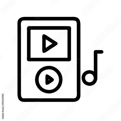 music player icon design photo