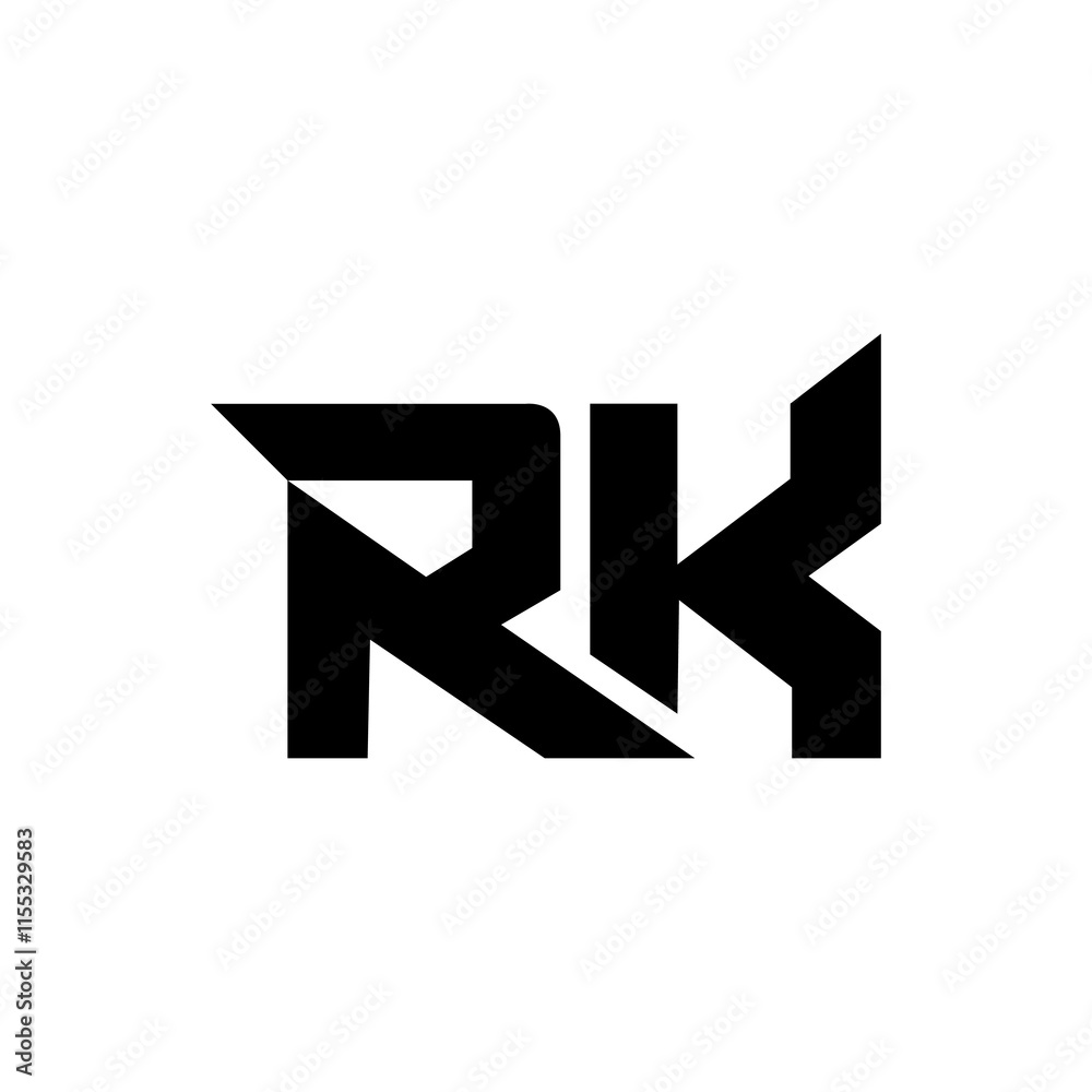 RK logo icon vector template RK logo icon vector template