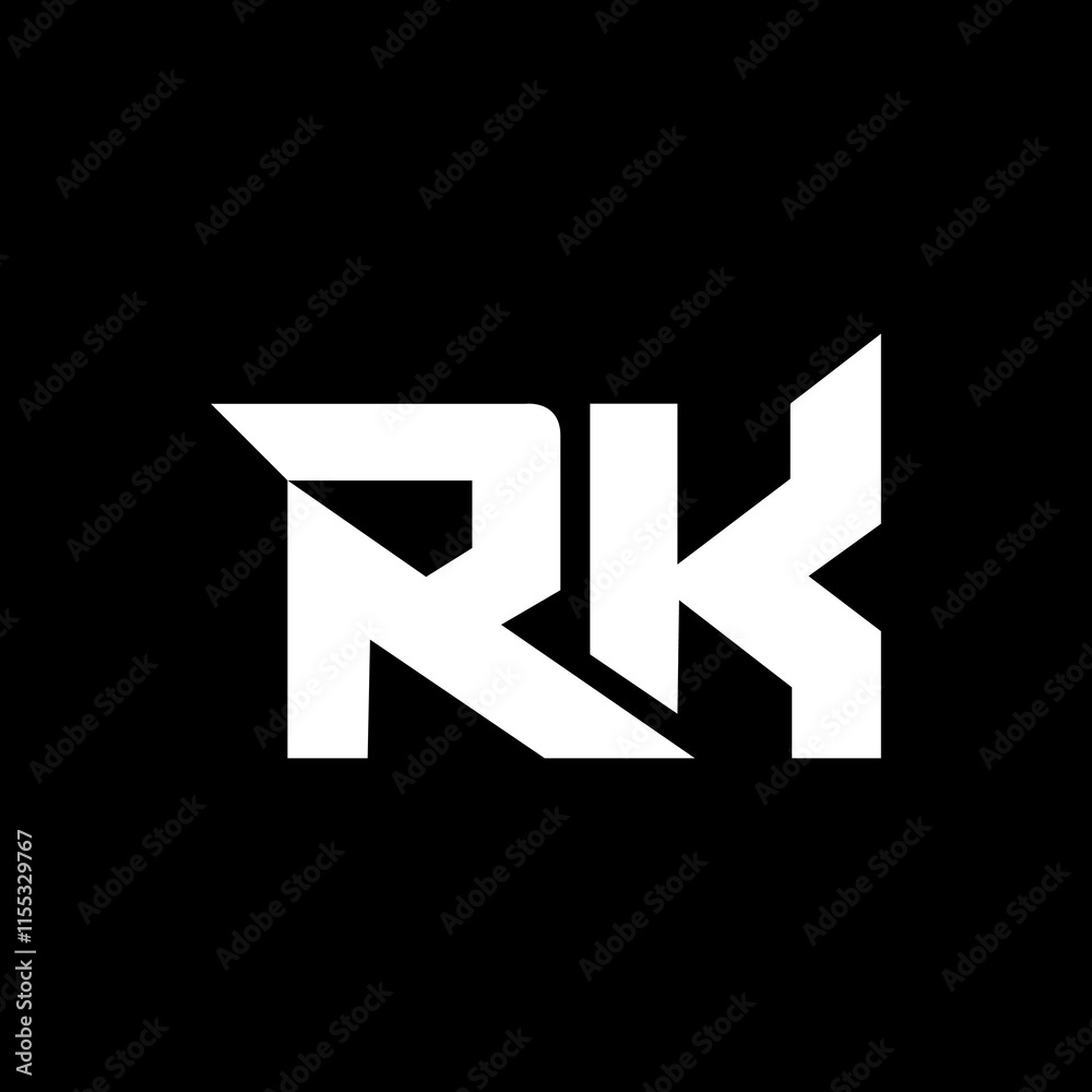RK logo icon vector template RK logo icon vector template
