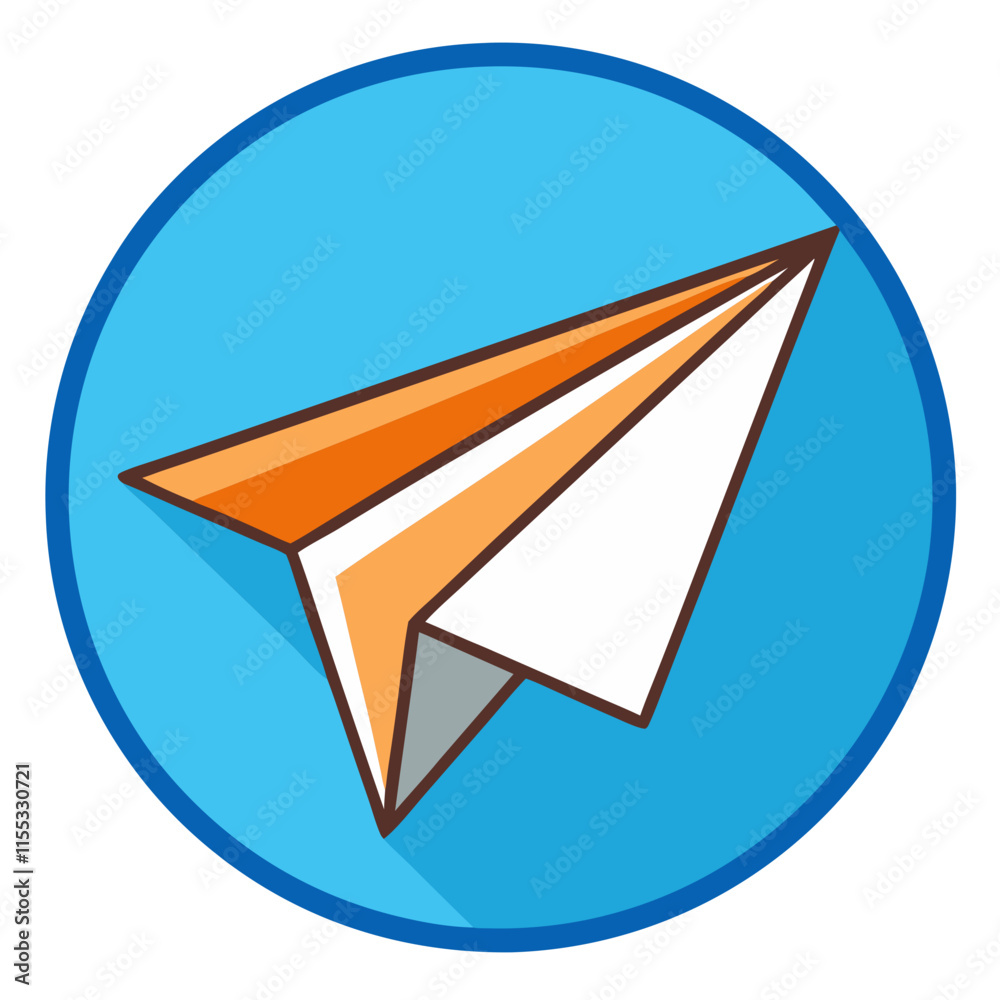 Fototapeta premium paper plane icon design