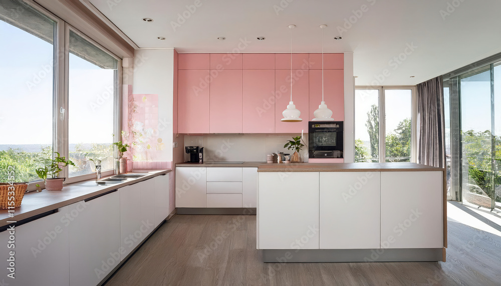 Fototapeta premium a beautifully designed kitchen