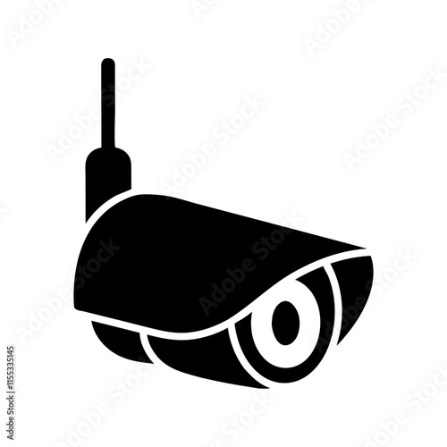 security camera vector icon	