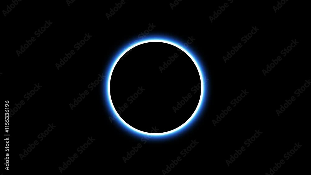 Vivid Circular Neon Glow on Black Background, Gaming frame, animation, digital render motion Vivid Circular Neon Glow on Black Background, Gaming frame, animation, digital render motion