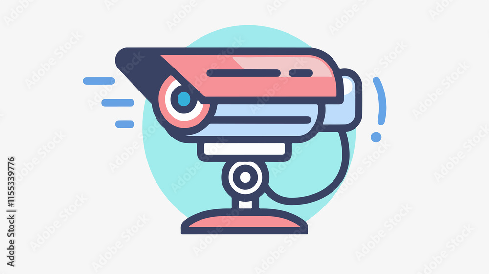 Professional Surveillance Icon for Identity Protection and Security Professional Surveillance Icon for Identity Protection and Security