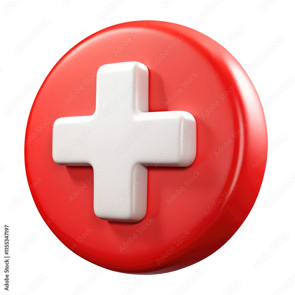 cross button 3d icon in cartoon plastic style minimal isolated on transparent white background, clipping path cross button 3d icon in cartoon plastic style minimal isolated on transparent white background, clipping path