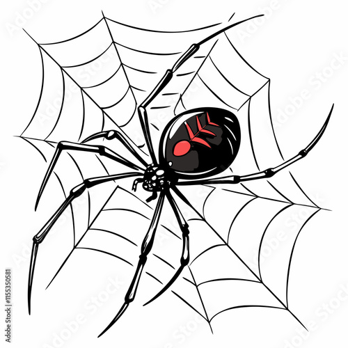spider and web