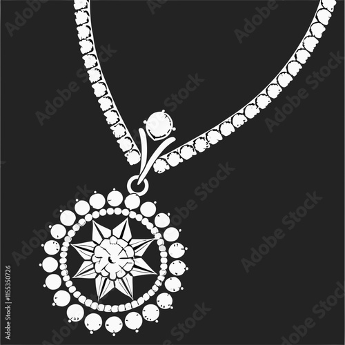 diamond necklace with diamonds