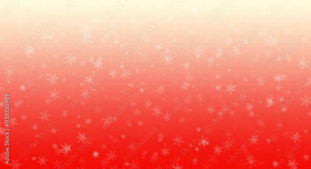 Red Winter Wonderland: A festive and elegant backdrop for your holiday designs. Subtle snowflakes dance across a soft red-to-white gradient, creating a dreamy, romantic winter atmosphere.  