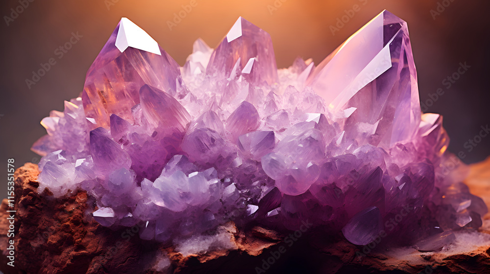 Digital amethyst geometric abstract graphics poster background Digital amethyst geometric abstract graphics poster background
