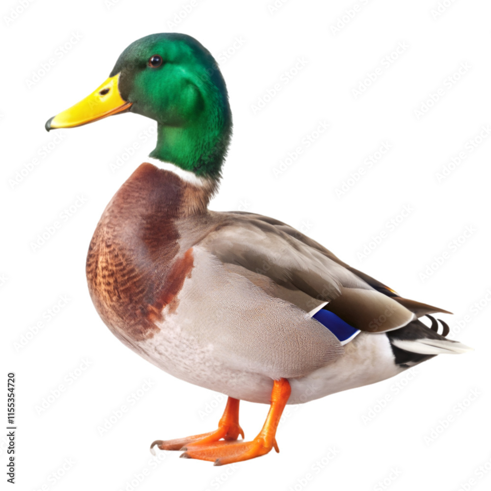 Mallard duck isolated on transparent background Mallard duck isolated on transparent background