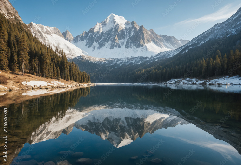 Fototapeta premium lake in the mountains