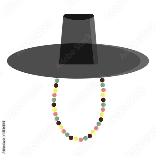 Кorean ancient man hat from the highest class