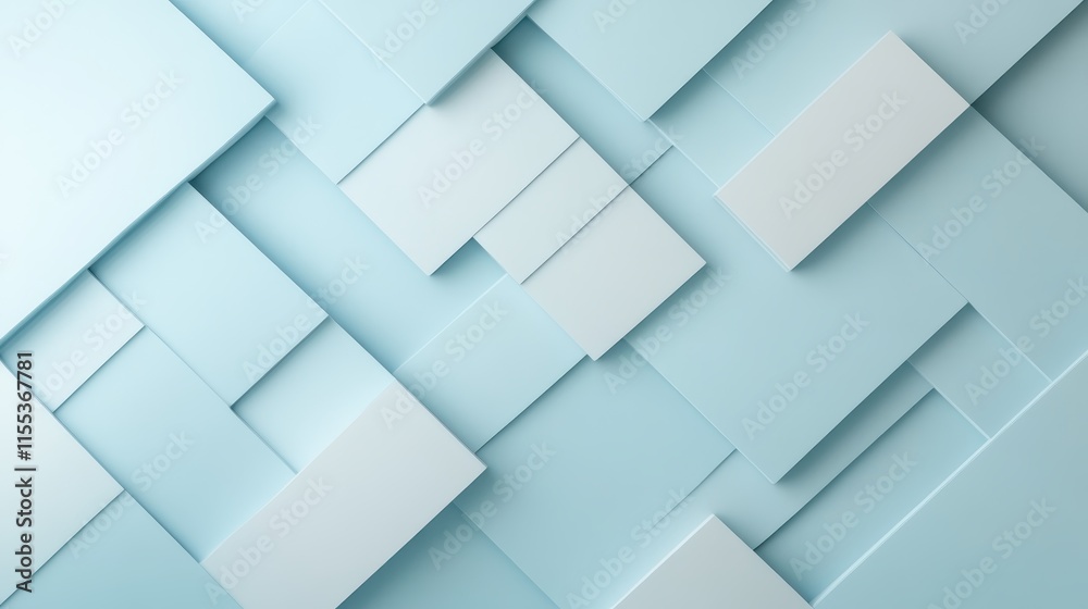 A serene abstract composition in light blue tones, featuring an intricate geometric arrangement of panels, offering a visually tranquil and modern aesthetic. A serene abstract composition in light blue tones, featuring an intricate geometric arrangement of panels, offering a visually tranquil and modern aesthetic.