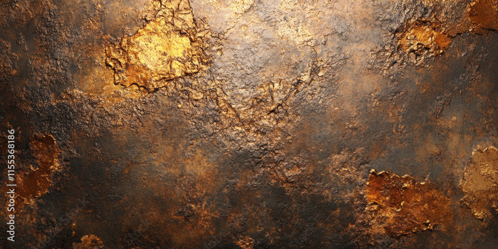 Time's Embrace: A weathered surface, where time has left its mark with a patina of rust and decay Time's Embrace: A weathered surface, where time has left its mark with a patina of rust and decay