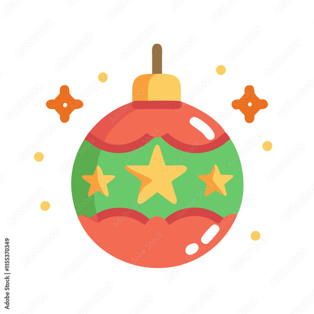 Christmas decoration icon design
