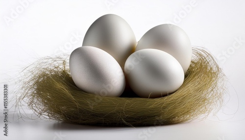 easter egg remoted on white