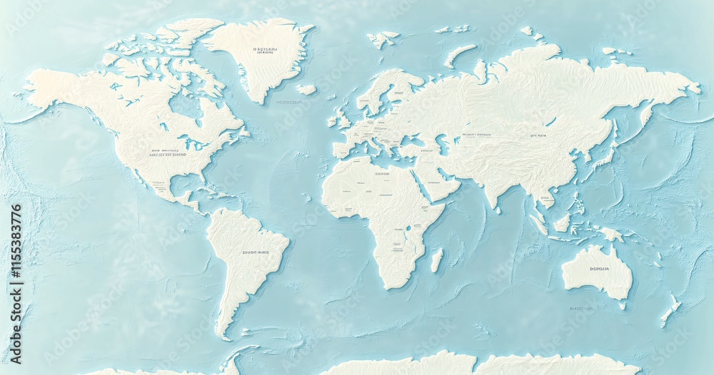 Obraz premium grunge world map