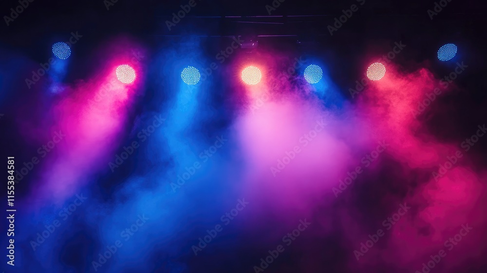 custom made wallpaper toronto digitalColorful stage lights with vibrant spotlights and smoke creating an atmospheric concert and theatre backdrop for captivating performances