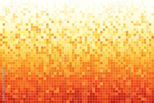 Pixelated Orange Yellow Mosaic Background