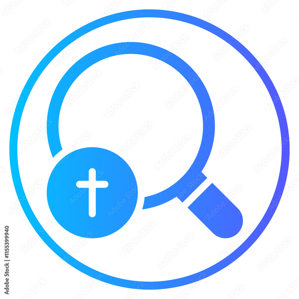 Fototapeta premium christianism gradient icon