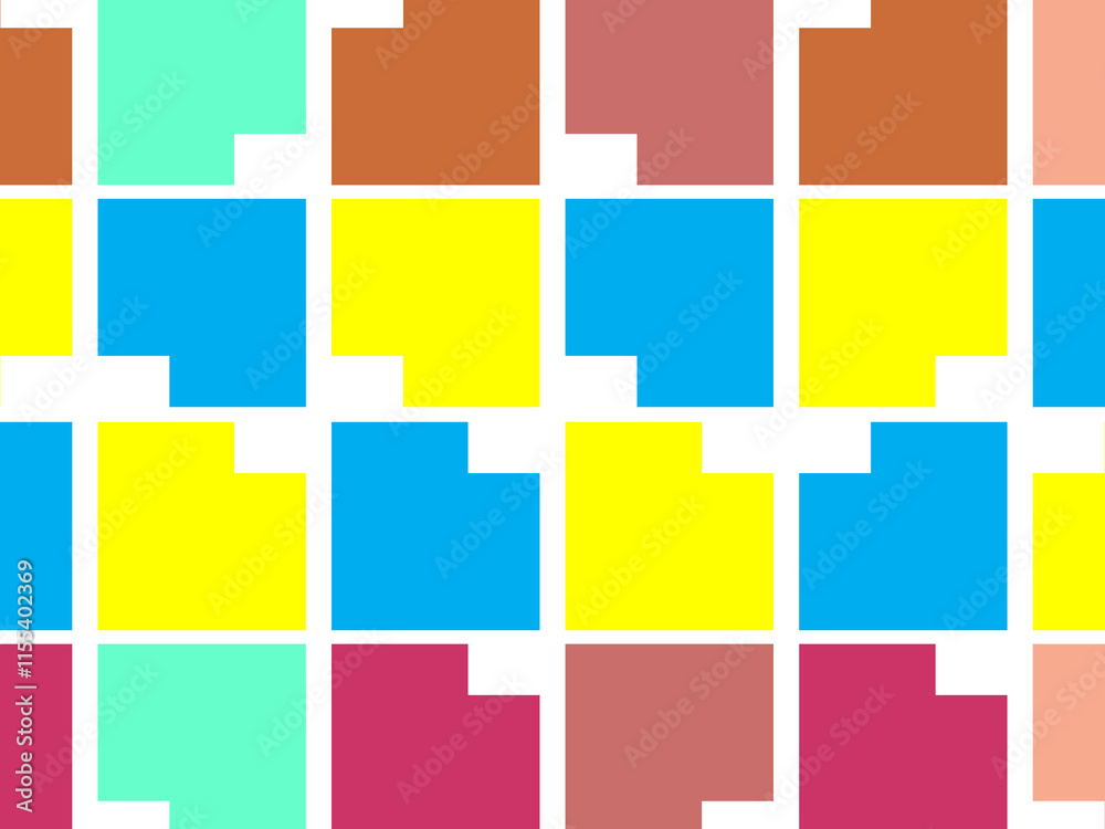 Abstract colorful checkered pattern seamless and confetti, on white background. Bright colorful retro checkered pattern background. Pixel pattern game background. Abstract colorful checkered pattern seamless and confetti, on white background. Bright colorful retro checkered pattern background. Pixel pattern game background.