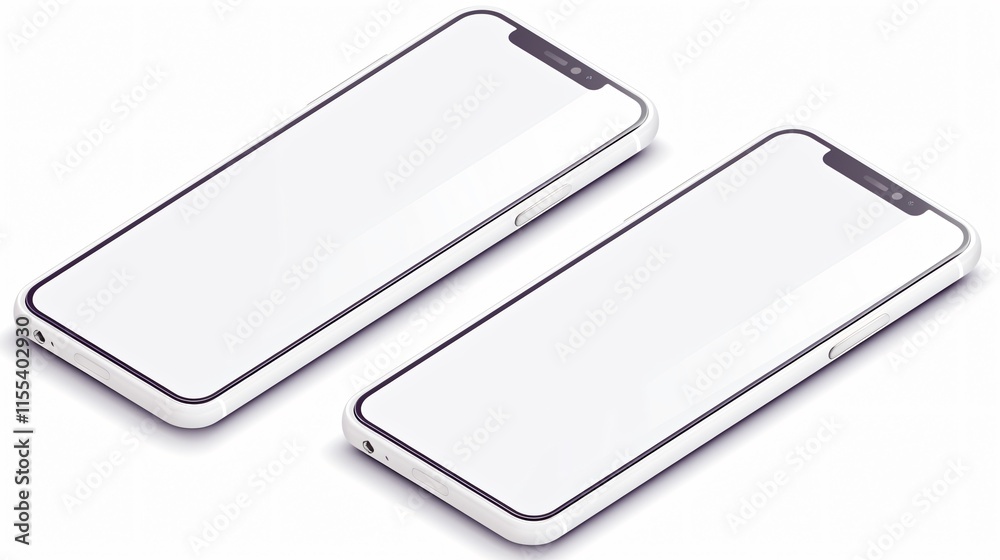 Professional Blank Smartphone Mockup for Creative Design Projects Professional Blank Smartphone Mockup for Creative Design Projects