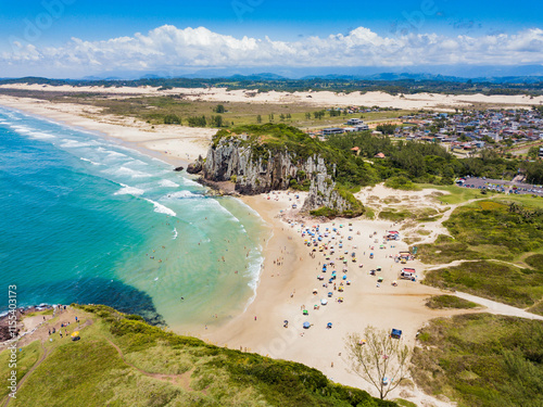 Torres RS. Aerial view of Guarita Beach photo