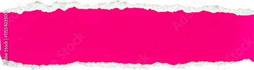 Pink and White Painted Ripped Paper Piece