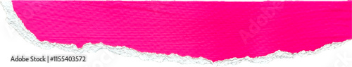 Pink and White Painted Ripped Paper Piece