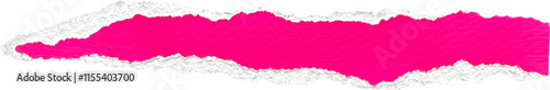 Pink and White Painted Ripped Paper Piece