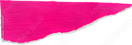 Pink and White Painted Ripped Paper Piece