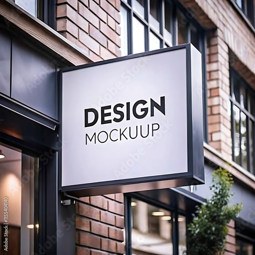 Coffee Shop Sign Mockup